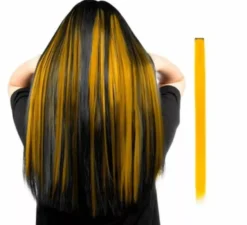Ciocca lunga dritta in vari colori con clip