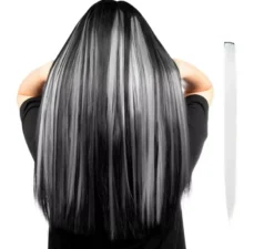 Ciocca lunga dritta in vari colori con clip