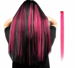 Ciocca lunga dritta in vari colori con clip
