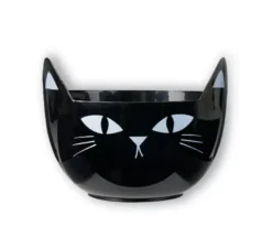 Ciotola per gatti neri con orecchie 22x17 cm