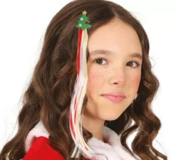 Ciuffo Albero di Natale per capelli bambini 30 cm