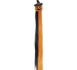 Ciuffo di zucca arancione e nera 40 cm