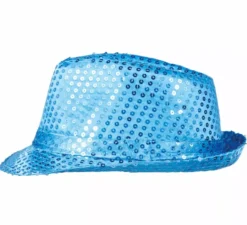 Classico cappello da gangster con paillettes in vari colori
