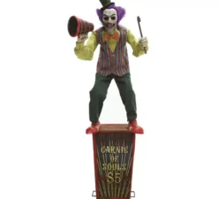 Clown di carnevale con luci, suoni e movimento di 2,15 m