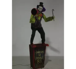 Clown di carnevale con luci, suoni e movimento di 2,15 m