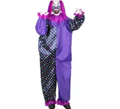 Clown Malvagio con luci, suoni e movimento di 163x60x18 cm