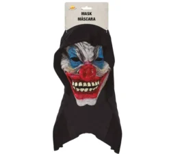 Clown Maschera con cappuccio nero