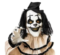 Clown Sinister beige e nero con base 105x18x160 cm