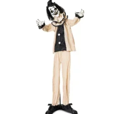 Clown Sinister beige e nero con base 105x18x160 cm