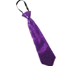 31 cm Cravatta con paillettes in vari colori