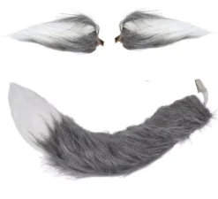 Coda e le orecchie Grigio 40 centimetri