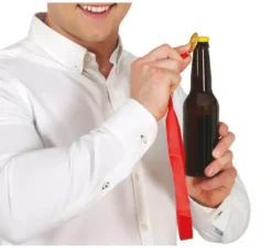 Collana apribottiglie con nastro rosso