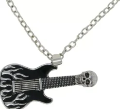 Collana con chitarra elettrica