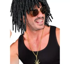 Collana con ciondolo di marijuana da 65 cm