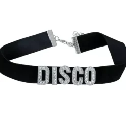 Collana con disco nero