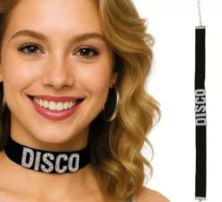 Collana con disco nero