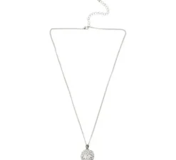 Collana con sfera di strass