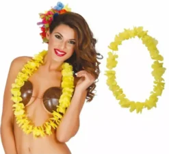 Collana di fiori hawaiana in vari colori