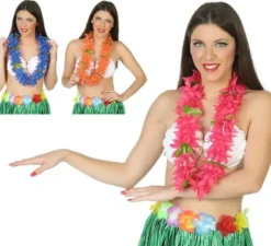Collana di lei o hawaiana in 3 colori assortiti