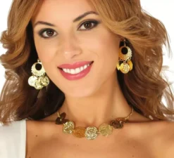 Collana e orecchini con monete da Zingara