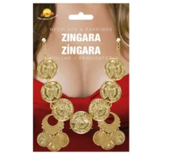 Collana e orecchini con monete da Zingara