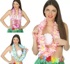 Collana hawaiana in 3 colori assortiti