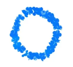 collana Hawaii blu 46 cm