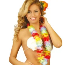 Collana in tessuto multicolore hawaiano