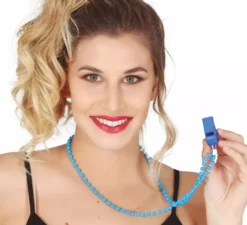 Collana Neon con fischietto assortito