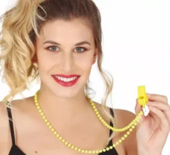 Collana Neon con fischietto assortito