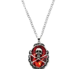Collana pirata con diamanti rossi