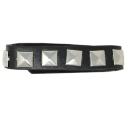 Collana punk nera e oro