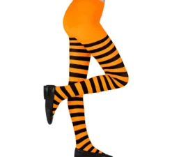 Collant arancioni con strisce nere, 70 denari per bambine