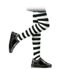 Collant da bambino a righe nere in vari colori
