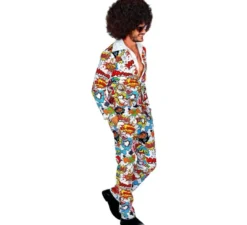 Completo divertente pop art anni '60 da uomo