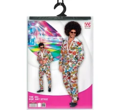 Completo divertente pop art anni '60 da uomo
