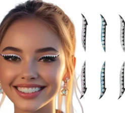 Confezione da 6 adesivi per eyeliner con strass