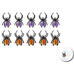 Confezione da 10 Anelli Ragno da 4,5x3 cm