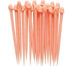 Confezione da 20 bacchette a forma di pene