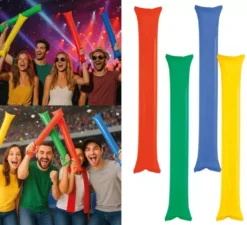 Confezione da 2 bastoncini gonfiabili in colori assortiti