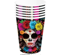 Confezione da 6 Bicchieri Colorati Catrina da 240 ml