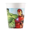 Confezione da 8 Bicchieri di Carta Avengers 200 ml