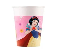 Confezione da 8 bicchieri di cartone Disney Princess da 200 ml