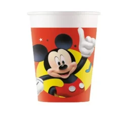 Confezione da 8 Bicchieri di Cartone Topolino da 200 ml