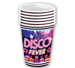 Confezione da 6 bicchieri Disco Fever da 240 ml/9 cm