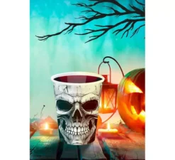 Confezione da 6 Bicchieri Fearsome Skull da 240 ml
