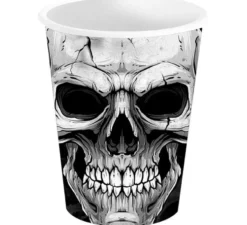 Confezione da 6 Bicchieri Fearsome Skull da 240 ml