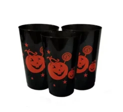 Confezione da 3 bicchieri Happy Pumpkins