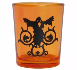 Confezione da 3 bicchieri in vetro per Halloween 6,5X5 cm