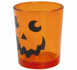 Confezione da 3 bicchieri in vetro per Halloween 6,5X5 cm